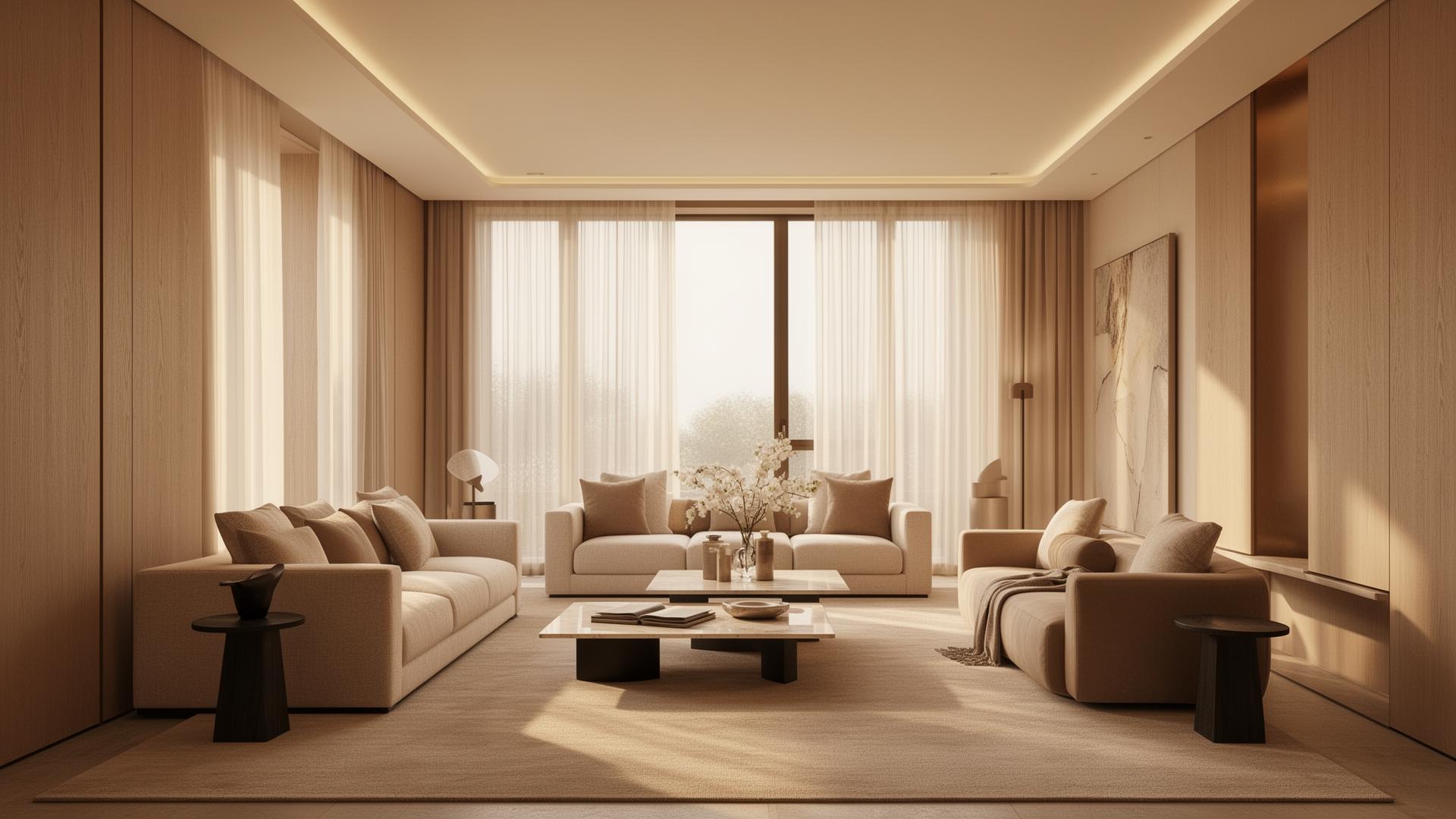 Luxury staged living room